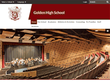 Tablet Screenshot of goldenhighschool.com